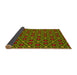 Thickness of Patterned Pistachio Green Rug, pat2422yw