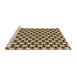 Sideview of Machine Washable Transitional Red Brown Rug, wshpat2425brn