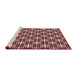 Sideview of Machine Washable Transitional Pink Rug, wshpat2426rd