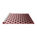 Sideview of Machine Washable Transitional Pink Rug, wshpat2427rd