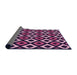 Thickness of Patterned Orchid Purple Rug, pat2428pur