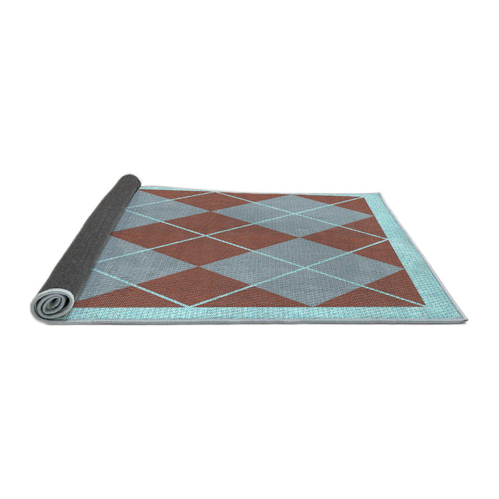 Thickness of Patterned Rust Pink Rug, pat243lblu