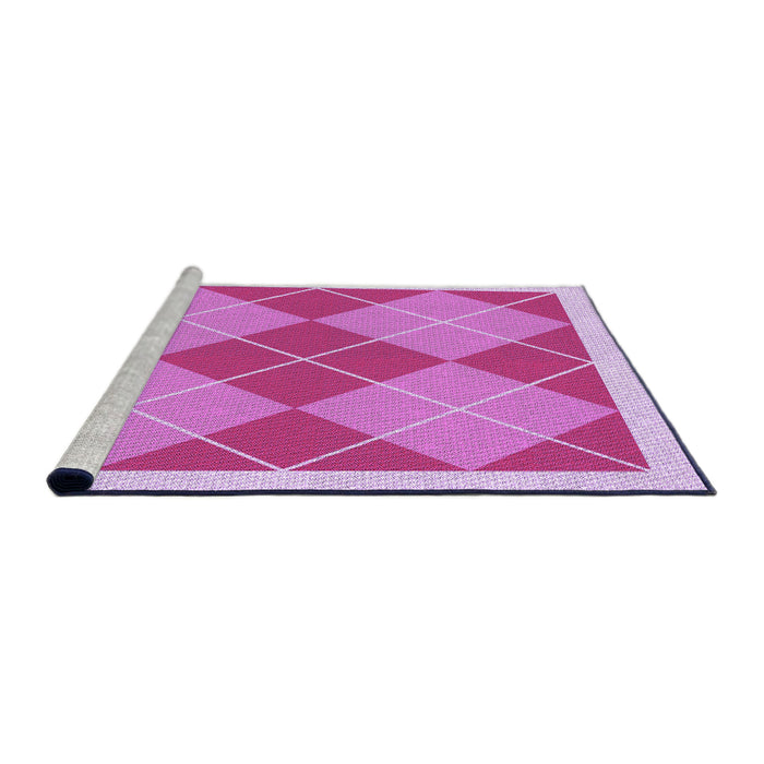Sideview of Machine Washable Transitional Violet Purple Rug, wshpat243pur