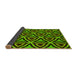 Thickness of Patterned Green Rug, pat2430yw