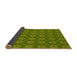 Thickness of Patterned Pistachio Green Rug, pat2433yw