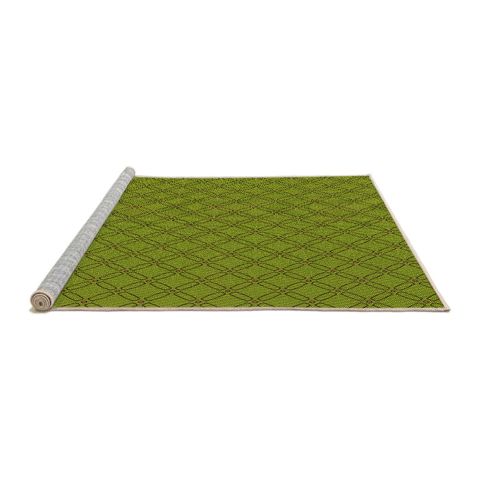 Sideview of Machine Washable Transitional Pistachio Green Rug, wshpat2438org