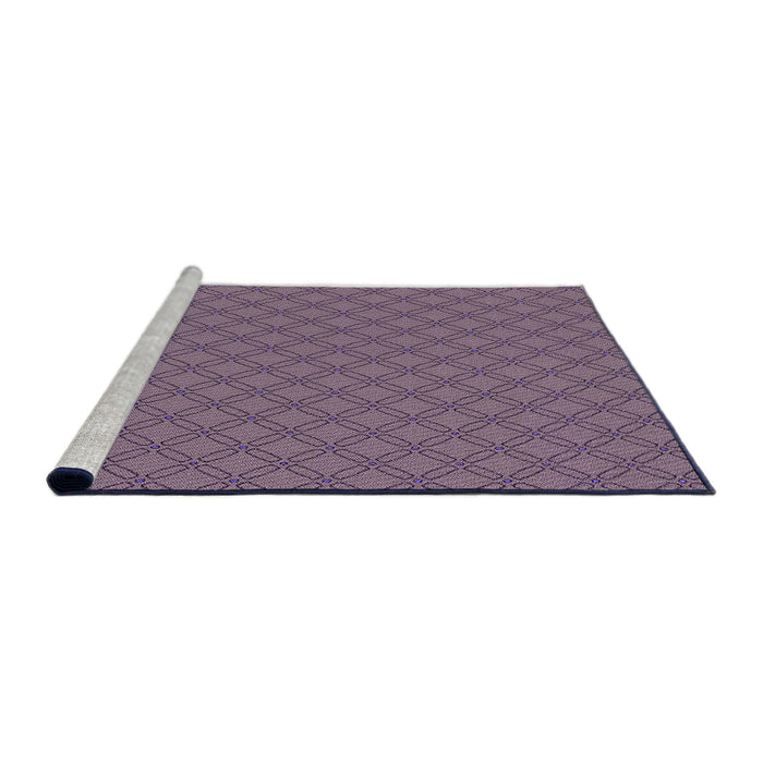 Sideview of Machine Washable Transitional Viola Purple Rug, wshpat2438pur