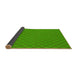 Thickness of Patterned Lime Green Rug, pat2438yw