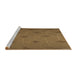 Sideview of Machine Washable Transitional Dark Bronze Brown Rug, wshpat244brn