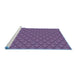 Sideview of Machine Washable Transitional Purple Rug, wshpat2440blu