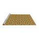 Sideview of Machine Washable Transitional Mahogany Brown Rug, wshpat2444brn