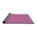 Thickness of Patterned Pink Rug, pat2444pur