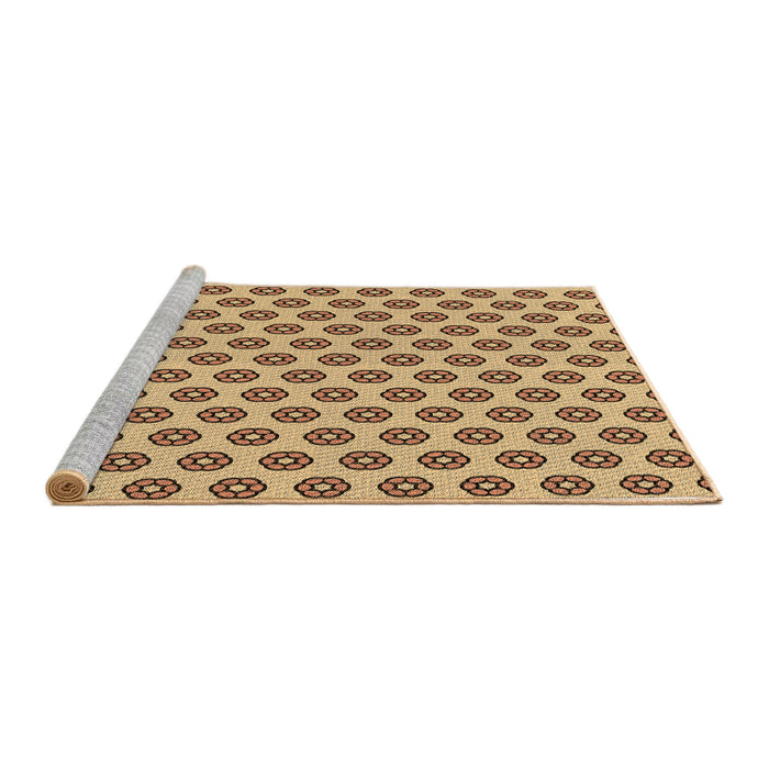 Sideview of Machine Washable Transitional Light Brown Rug, wshpat2446brn