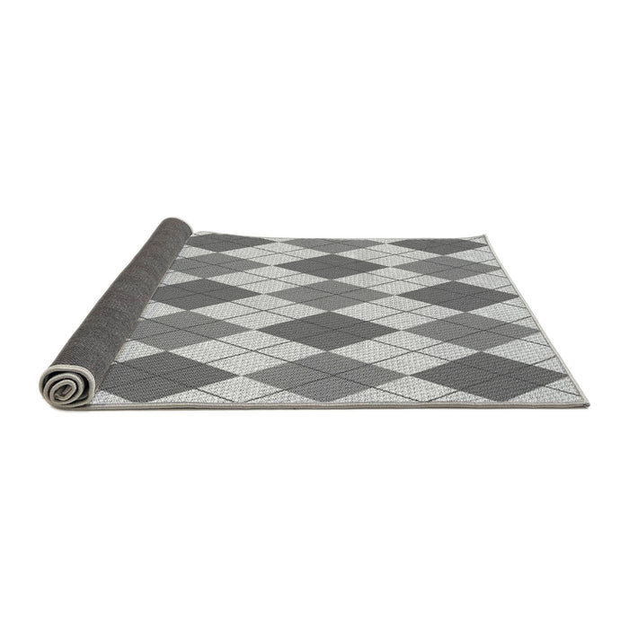 Thickness of Patterned Silver Gray Rug, pat245gry