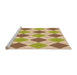 Sideview of Machine Washable Transitional Brown Gold Rug, wshpat245org