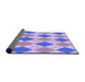 Thickness of Patterned Medium Slate Blue Rug, pat245pur