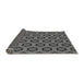 Thickness of Patterned Gunmetal Gray Rug, pat2451gry