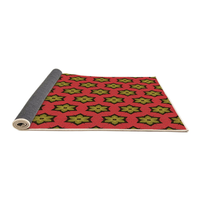 Thickness of Patterned Red Rug, pat2451org