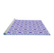 Sideview of Machine Washable Transitional Mauve Purple Rug, wshpat2455blu