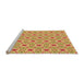 Sideview of Machine Washable Transitional Orange Rug, wshpat2455org