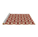 Sideview of Machine Washable Transitional Red Rug, wshpat2456brn