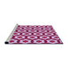 Sideview of Machine Washable Transitional Blush Pink Rug, wshpat2456pur