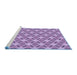 Sideview of Machine Washable Transitional Purple Violet Purple Rug, wshpat2458blu