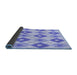 Thickness of Patterned Light Slate Blue Rug, pat246blu