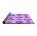 Thickness of Patterned Blossom Pink Rug, pat246pur