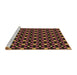 Sideview of Machine Washable Transitional Light Brown Rug, wshpat2462brn