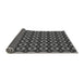 Thickness of Patterned Charcoal Black Rug, pat2464gry