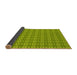 Thickness of Patterned Pistachio Green Rug, pat2466yw