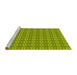 Sideview of Machine Washable Transitional Pistachio Green Rug, wshpat2466yw