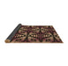 Thickness of Patterned Midnight Gray Rug, pat2468brn