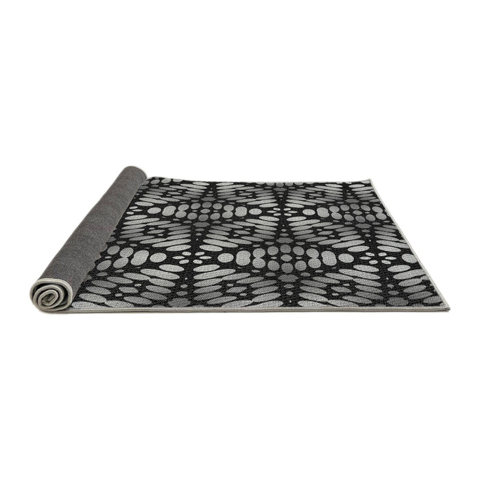 Thickness of Patterned Midnight Gray Rug, pat2468gry