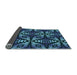 Thickness of Patterned Blue Rug, pat2468lblu