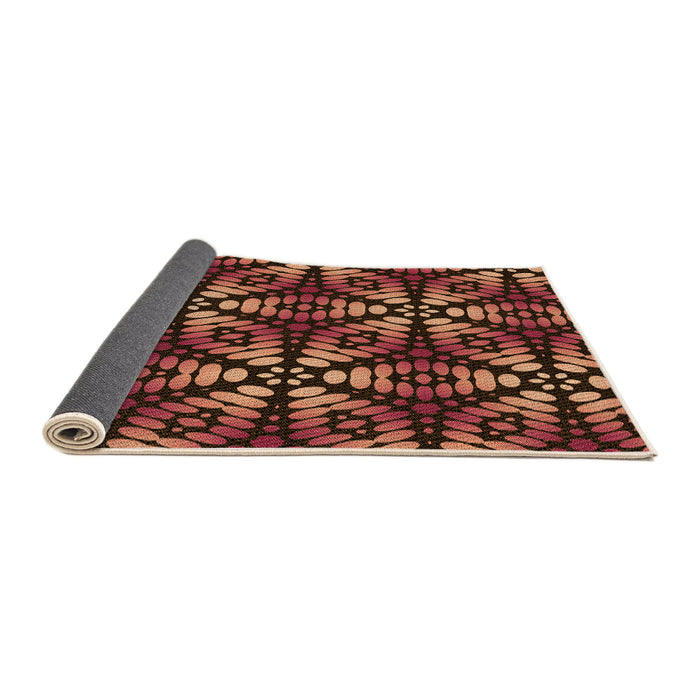Thickness of Patterned Red Rug, pat2468org