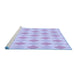 Sideview of Machine Washable Transitional Purple Mimosa Purple Rug, wshpat247blu