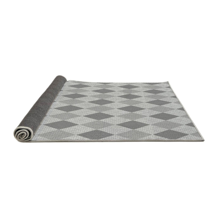 Thickness of Patterned Platinum Silver Gray Rug, pat247gry