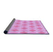 Thickness of Patterned Blossom Pink Rug, pat247pur