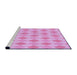 Sideview of Machine Washable Transitional Blossom Pink Rug, wshpat247pur