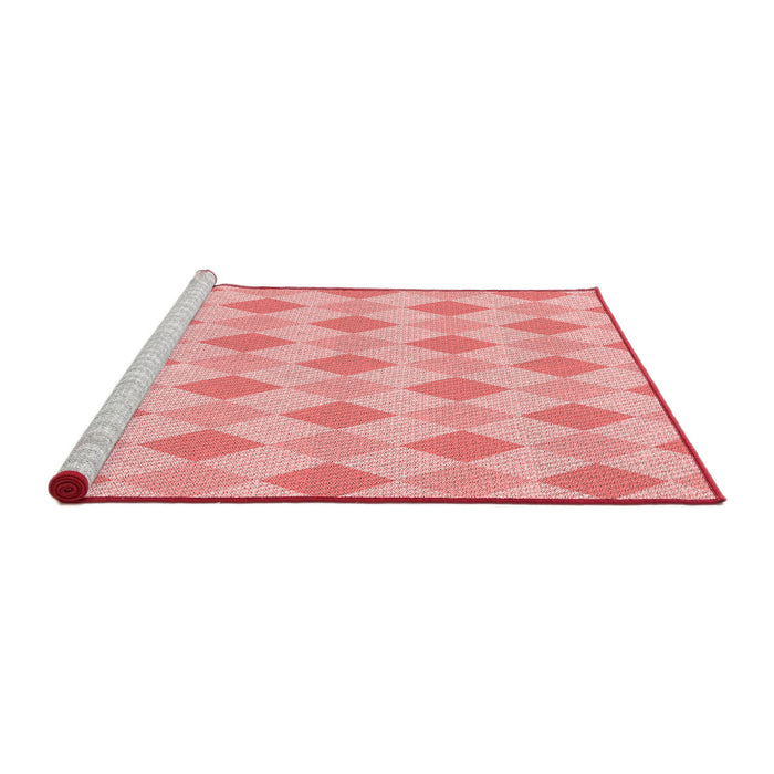 Sideview of Machine Washable Transitional Pink Rug, wshpat247rd