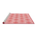 Sideview of Machine Washable Transitional Pink Rug, wshpat247rd