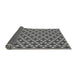 Thickness of Patterned Gunmetal Gray Rug, pat2470gry