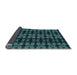 Thickness of Patterned Deep-Sea Green Rug, pat2473lblu