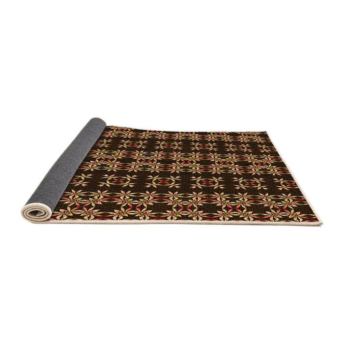 Thickness of Patterned Light Brown Rug, pat2473org