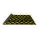 Thickness of Patterned Olive Green Rug, pat2478yw