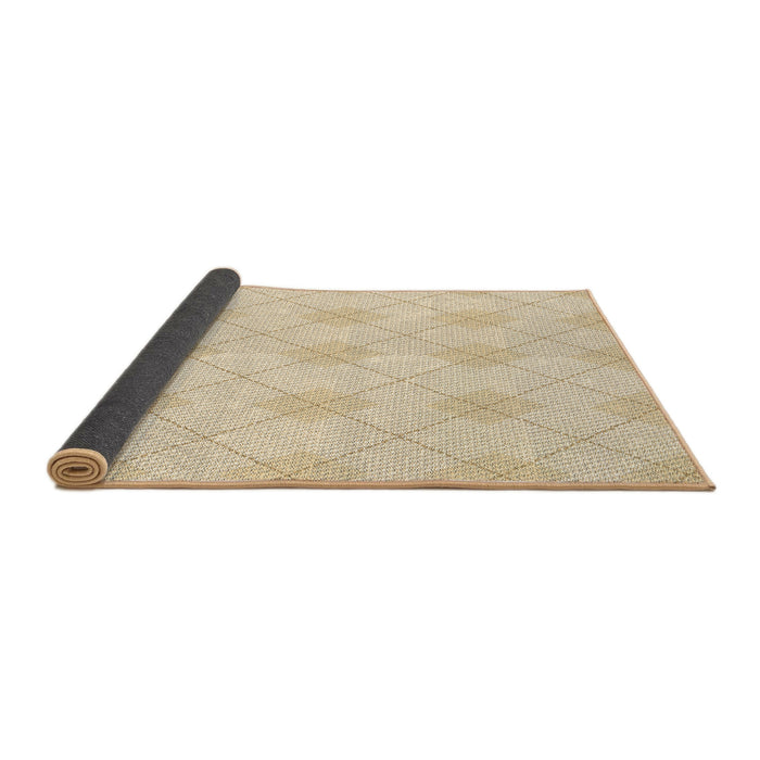 Thickness of Patterned Vanilla Gold Rug, pat248brn