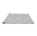 Sideview of Machine Washable Transitional Cloud Gray Rug, wshpat248gry