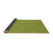 Thickness of Patterned Pistachio Green Rug, pat2480brn